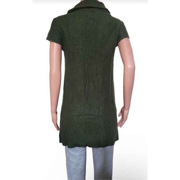 Pulp women green cap sleeve cowl neck tunic dress top M - Picture 5 of 7